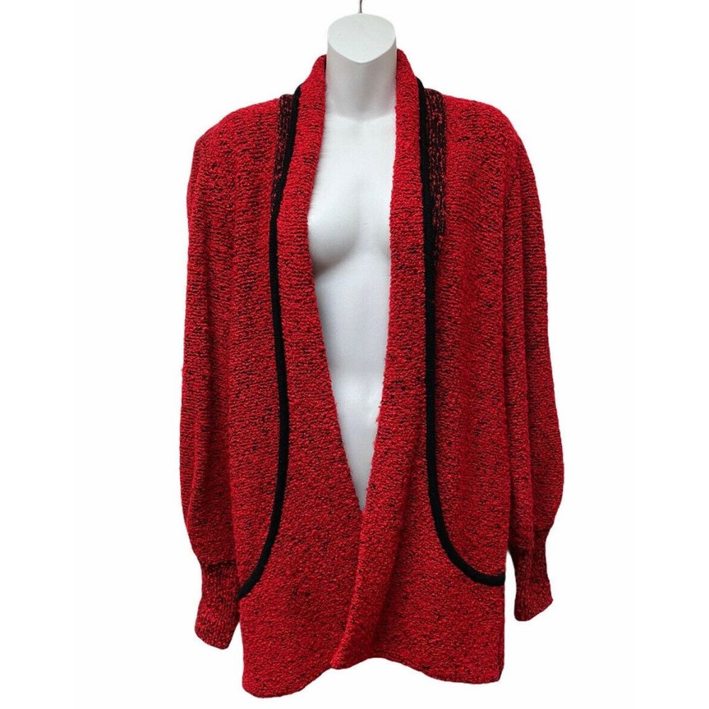 Vintage Long Nubby Knit Sweater‎ Coat Cardigan